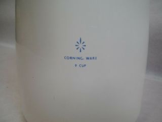 Vintage CORNING WARE 9 - Cup Coffee Pot Blue Cornflower Stove Top 2