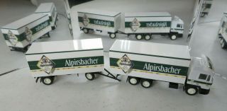 1:87 Ho Scale German Truck Alpirsbacher Klosterbrau Tandem Beer Truck