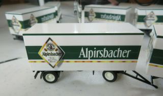 1:87 HO scale GERMAN truck ALPIRSBACHER klosterbrau TANDEM beer TRUCK 2