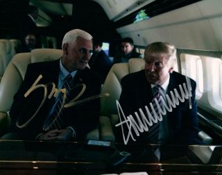 Donald Trump Mike Pence 8x10 Autographed Photo Picture Signed Pic With