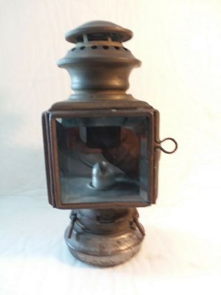 Antique Brass Auto Lantern Indiana Lamp Co,  2