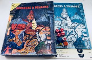 Tsr Dungeons And Dragons Basic Set 1001 1979 Vintage Rpg 3rd Edition