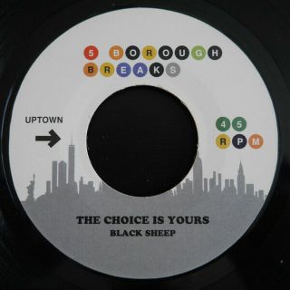 Black Sheep The Choice Is Yours / Linda Divine 7 " Rap Hip Hop Funk Og Breaks 45