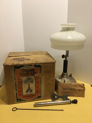 Antique Coleman Quick Lite Lamp Lantern Cq329