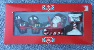 Eddie Walker Midwest Of Cannon Falls Santa And Sleigh Four Piece Set