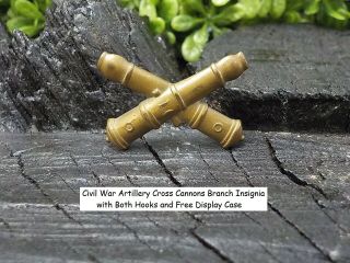 Old Rare Vintage Antique Civil War Relic Artillery Cross Cannons Branch Insignia