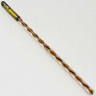 Antique M.  Myers & Son Birmingham English Candy Twist Glitter Glass Dip Pen 1