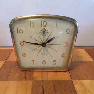 Rare Vintage Lux Wren Alarm Clock - Circa 1965 Cosmetic