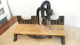 Vintage Miter Saw Box Pwr Kraft Power Kraft Cast Iron Wood