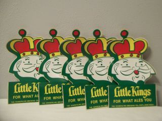 Five Vintage Little Kings Cream Ale 7 3/4 " Tall Stickers
