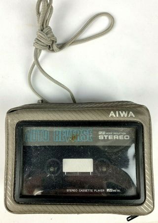 Vintage Aiwa Stereo Cassette Player Hs - P02 - Made In Japan - / Repair