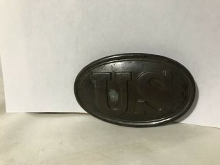 Us Union Civil War Cartridge Box Plate