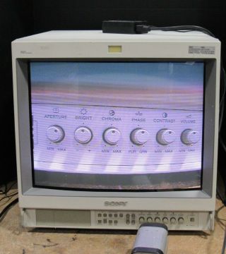 Vintage Sony Pvm - 1953md 19 " Triniton Crt Color Video Monitor &