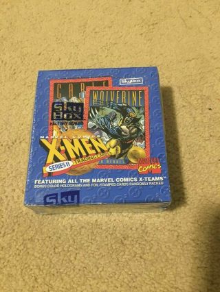 1993 Marvel X - Men Series 2 Trading Cards Factory Box - 36 Packs Skybox