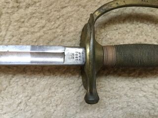 1863 U.  S.  FSS Civil War Sword & Scabbard Model 2