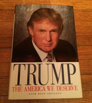 Pres.  Donald Trump " The America We Deserve " Hand Signed/autographed Book Look