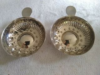 Silver Plated Wine Tasting Cups X 2