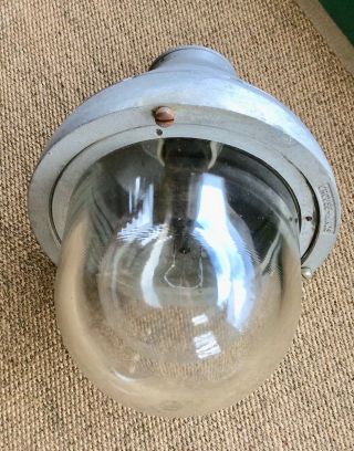 Vintage Industrial CROUSE HINDS Explosion Proof Warehouse Light Fixture 16” 3