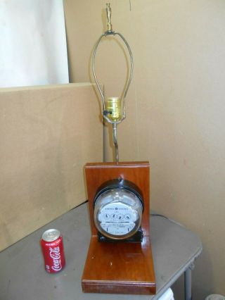 Vintage / General Electric,  Electric Meter Table Lamp / Steampunk :