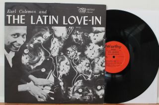 Earl Coleman Lp “the Latin Love - In” Worthy 1016 Rare Boogaloo Orig