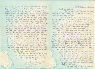 Vietnam War / Archive Of Letters From A South Vietnamese Officer Signed