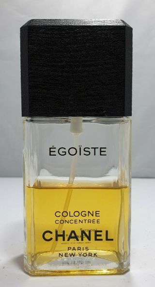 Vintage Chanel Egoiste Cologne Concentree 100 Ml 3.  4 Oz Rare