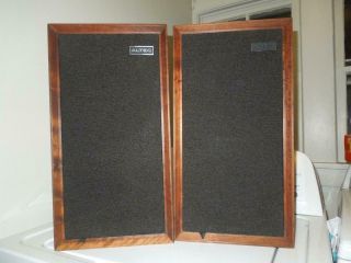 Vintage Altec Lansing 887a Capri Speakers Cabinets Audiophile Walnut Monitors
