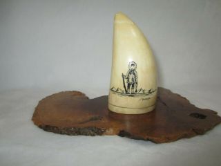 Vintage Inuit Eskimo Hand Carved Salt Shaker 1950 