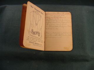 1881 Specker Buddeke & Co Cincinnati Ohio Dry Goods House Pocket Note Book BA64 3
