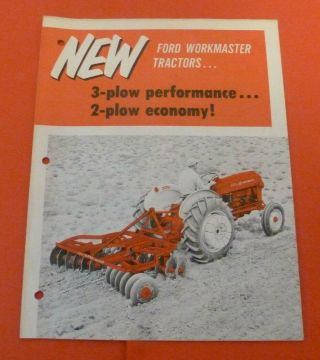 Vintage Ford Workmaster Tractors Dealer Brochure Ad - 6690