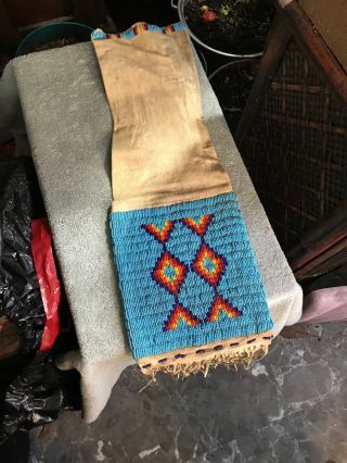 Beaded Medicine Bag,  Native American Art