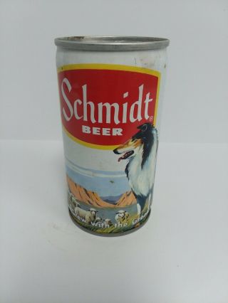 Vintage Schmidt Beer Can With Dog