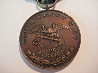 C.  W.  PERIOD NAVY SERVICE MEDAL NUMBERED 3