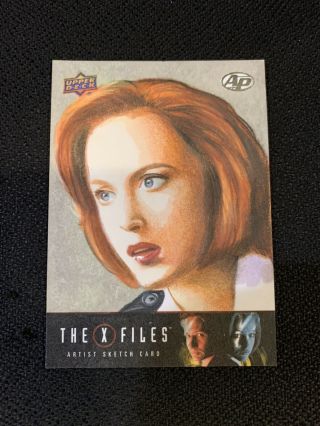 Upper Deck X Files Dana Scully Artist Proof Card Dan Tearle 1/1