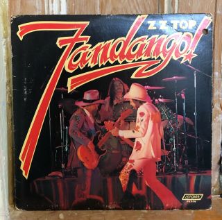 Zz Top Orig.  Fandango Lp With Rare Promo Only Folder W/ Bio/photos/etc.