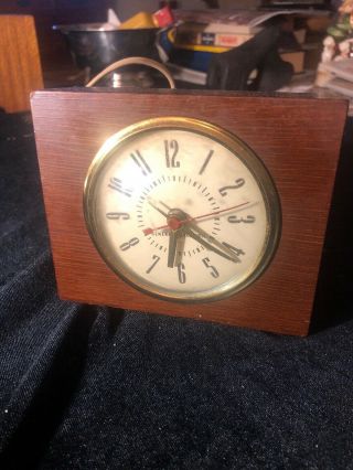 Vintage General Electric Telechron Wood Mantle Clock 7h246 :