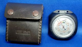 1985 Vintage Swiss - Made Thommen 15000 Ft.  Altimeter - Barometer