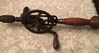 Vintage Millers Falls No.  980 2 Speed Hand Drill Egg Beater