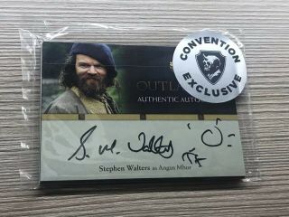 Outlander Season 1 Stephen Walters La Comic Con Autograph Card Pack