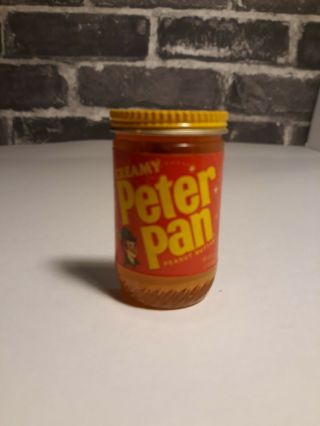 Vintage Half Jar Magnet Of Creamy Peter Pan Peanut Butter 1960 