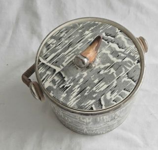 Antique ice bucket or cookie jar,  Arthur WOOD,  Silver shield,  England 2