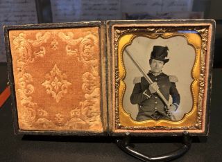 Great Civil War Soldier Ambrotype Confederate? 2