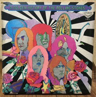 A Golden History Of The Rolling Stones 1971 Japan 5lp Box Posters Booklet Sl - 185