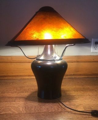 Mica Lamp Company 18 " Mission Arts & Crafts The Jar Copper Desk Table Lamp