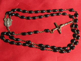 Orig.  Old Antique Rosary Long