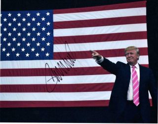 Donald Trump Autographed Signed 11x14 Photo Picture Pic,
