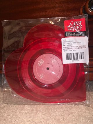 Exclusive Lana Del Rey - Love/lust For Life 10” Heart Shaped Uo Vinyl