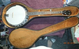 Vintage Epiphone 5 - String Masterbuilt Banjo With Case