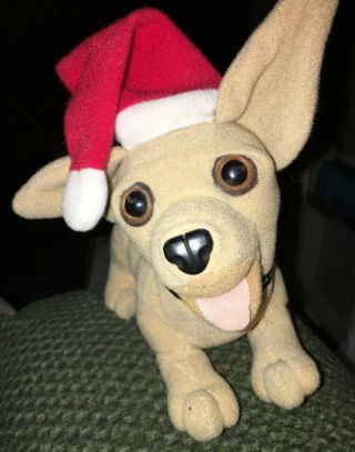 Taco Bell Talking Chihuahua Dog Christmas Says " Feliz Navidad Amigo’s ” Plush 6”
