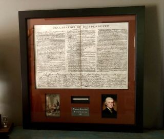 Thomas Jefferson Handwriting Signed 1812 Declaration Of Independence Psa/dna